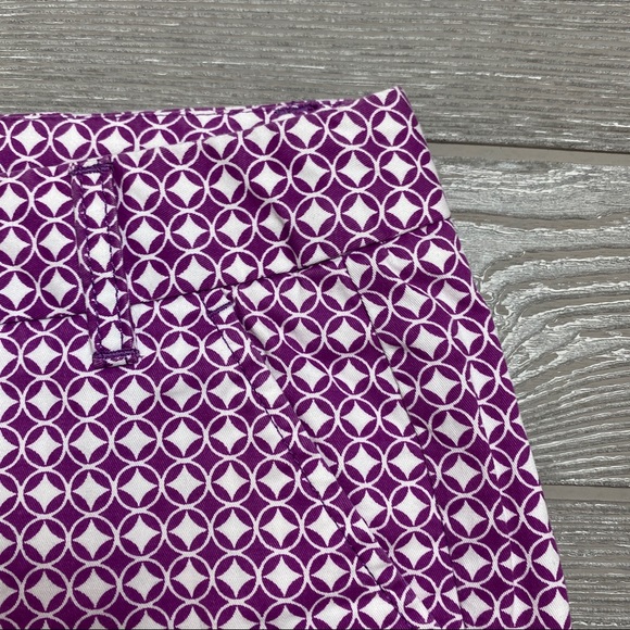 💙 Caslon Purple Printed Shorts 8 - Picture 4 of 8